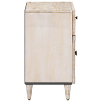 Bed Kast Met Lade 50 X 33 X 60 Cm Massief Mango Hout