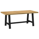 Eettafel Noain E Poten 180X90X75 Cm Massief Grenenhout Naturel