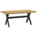 Eettafel Noain E Poten 180X90X75 Cm Massief Grenenhout Naturel