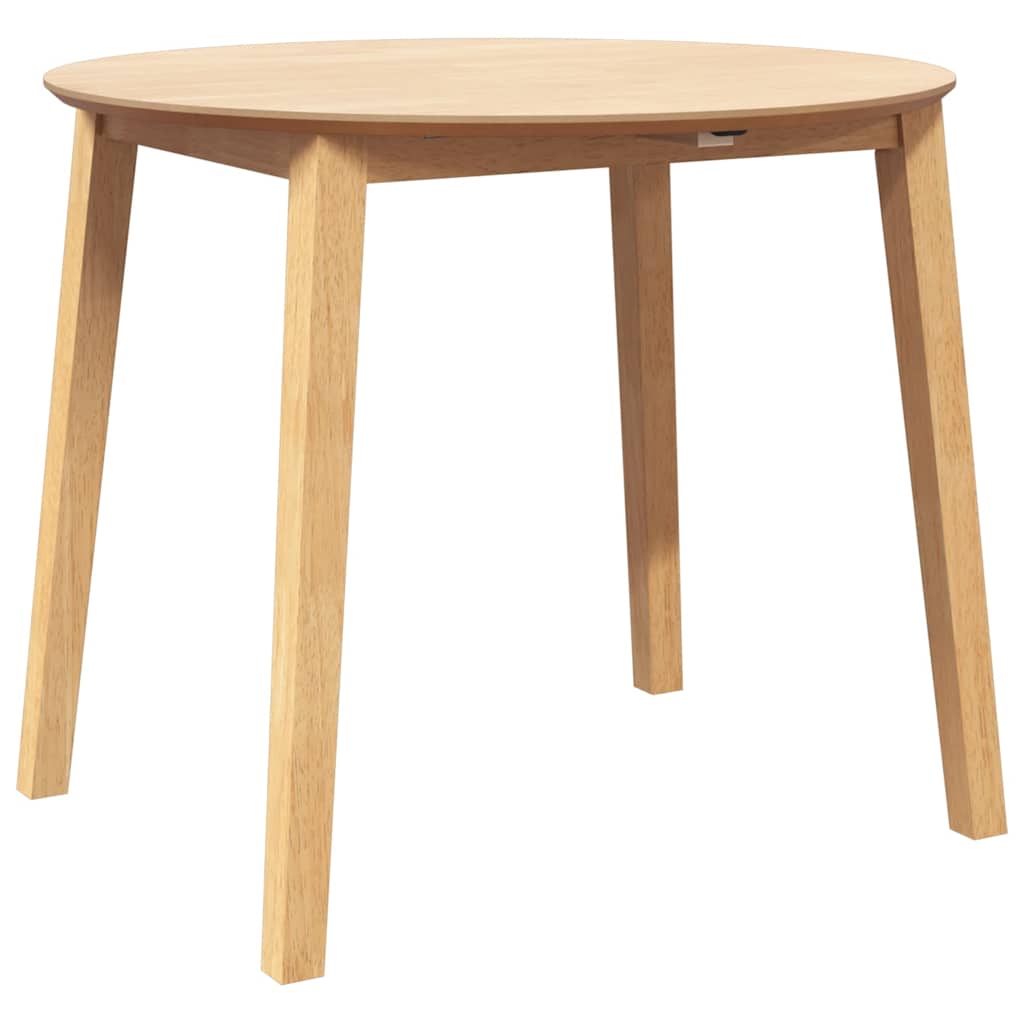 Eettafel Massief Hout Rubber
