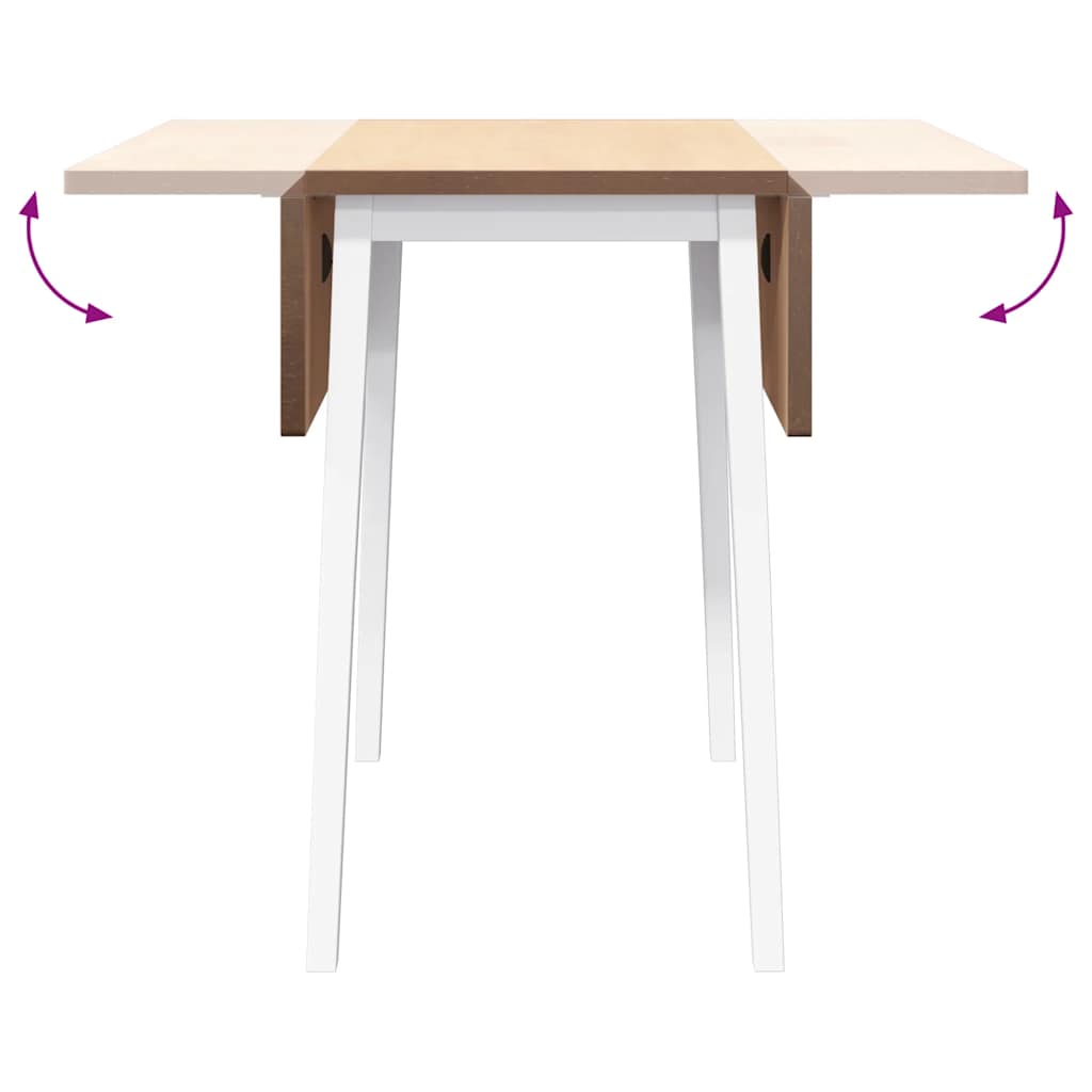 Eettafel Massief Hout Rubber
