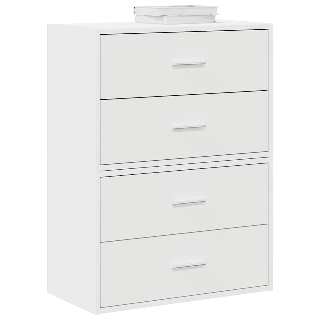 Kasten Met 2 Lades 60X31X40 Cm Bewerkt Hout