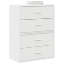Kasten Met 2 Lades 60X31X40 Cm Bewerkt Hout