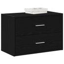 Kasten Met 2 Lades 60X31X40 Cm Bewerkt Hout