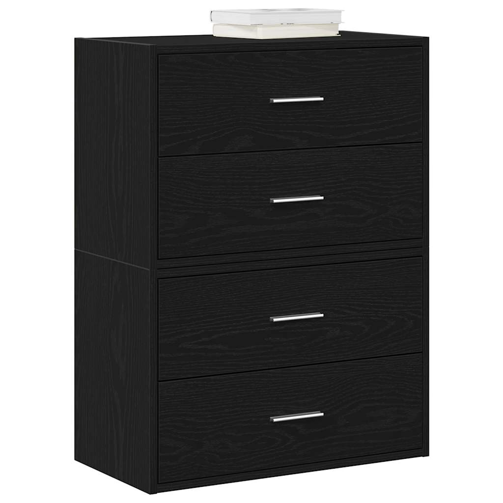Kasten Met 2 Lades 60X31X40 Cm Bewerkt Hout
