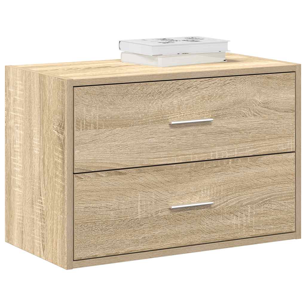 Kasten Met 2 Lades 60X31X40 Cm Bewerkt Hout
