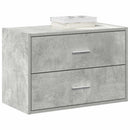 Kasten Met 2 Lades 60X31X40 Cm Bewerkt Hout