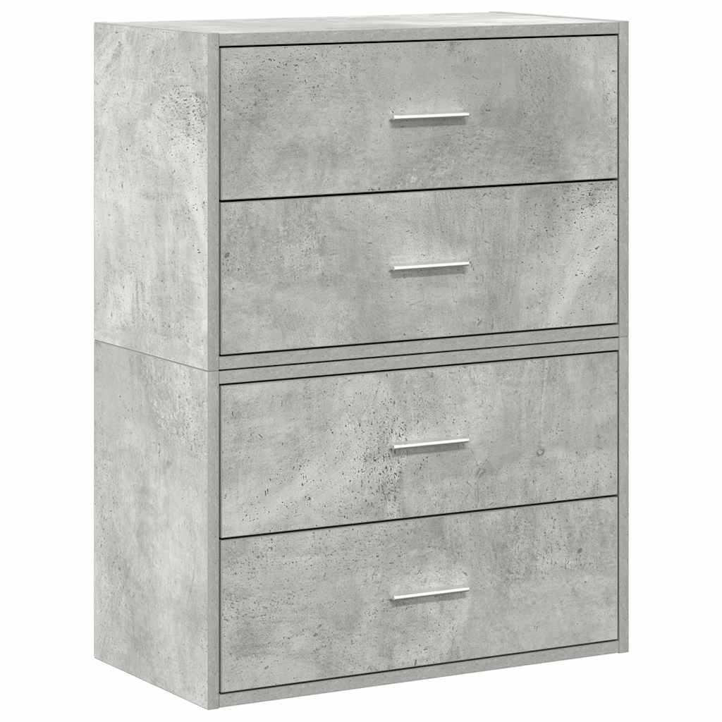 Kasten Met 2 Lades 60X31X40 Cm Bewerkt Hout