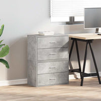 Kasten Met 2 Lades 60X31X40 Cm Bewerkt Hout