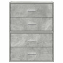 Kasten Met 2 Lades 60X31X40 Cm Bewerkt Hout