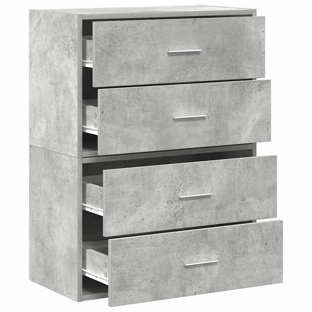 Kasten Met 2 Lades 60X31X40 Cm Bewerkt Hout