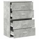 Kasten Met 2 Lades 60X31X40 Cm Bewerkt Hout