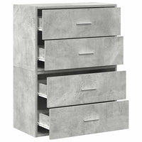 Kasten Met 2 Lades 60X31X40 Cm Bewerkt Hout