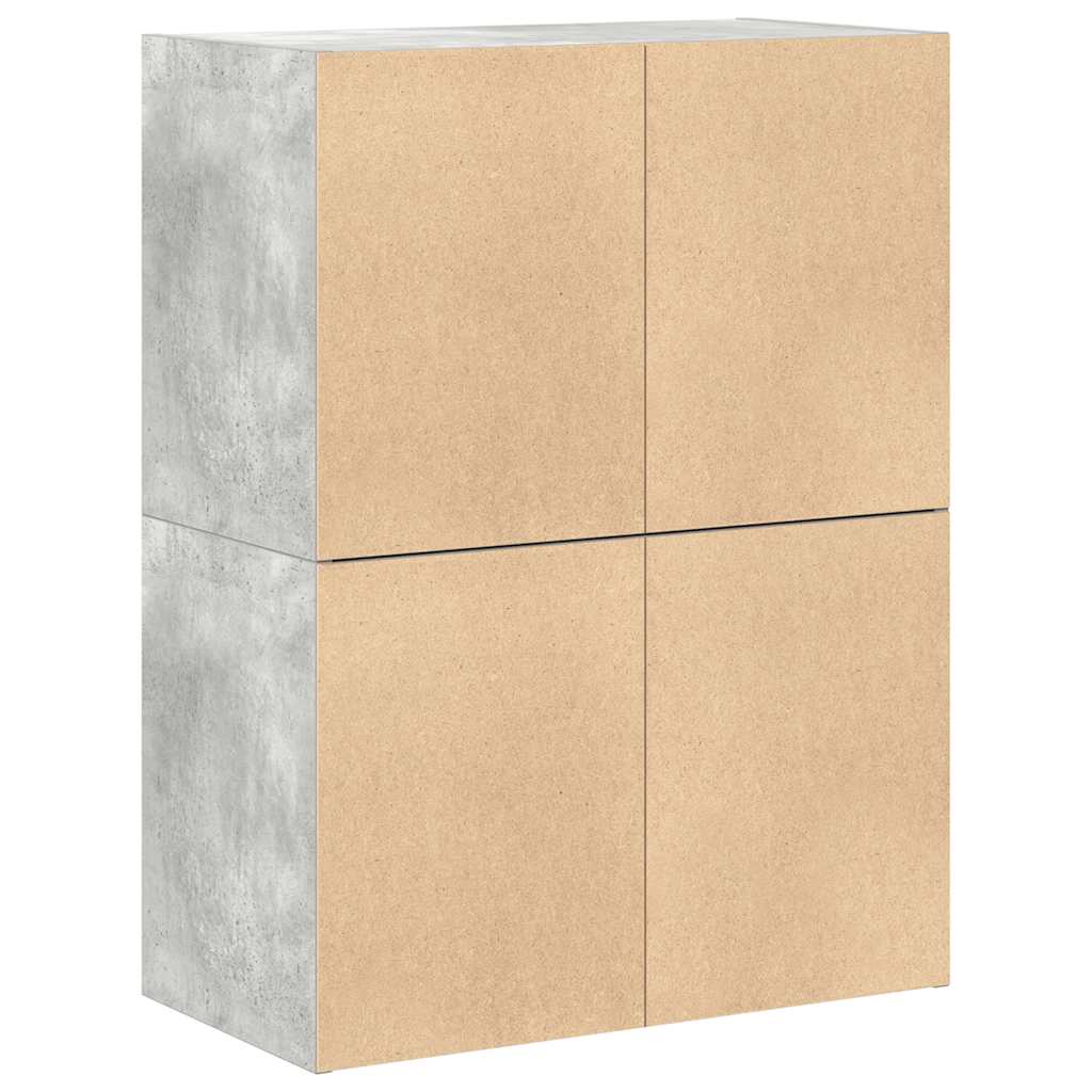 Kasten Met 2 Lades 60X31X40 Cm Bewerkt Hout