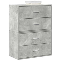 Kasten Met 2 Lades 60X31X40 Cm Bewerkt Hout
