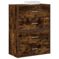 Kasten Met 2 Lades 60X31X40 Cm Bewerkt Hout