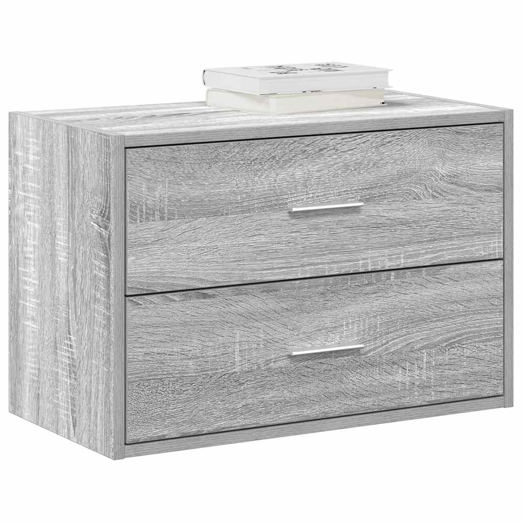 Kasten Met 2 Lades 60X31X40 Cm Bewerkt Hout