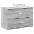 Kasten Met 2 Lades 60X31X40 Cm Bewerkt Hout