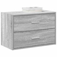 Kasten Met 2 Lades 60X31X40 Cm Bewerkt Hout