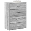 Kasten Met 2 Lades 60X31X40 Cm Bewerkt Hout
