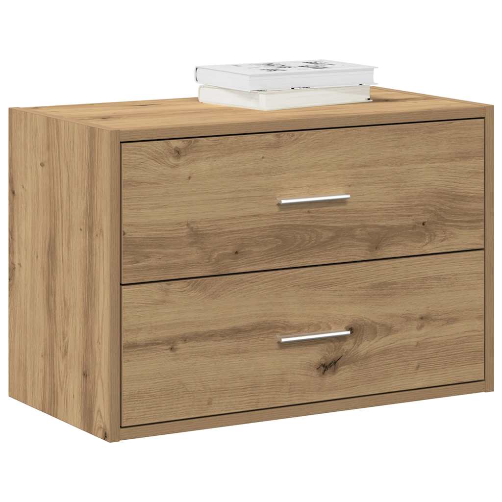 Kasten Met 2 Lades 60X31X40 Cm Bewerkt Hout