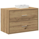 Kasten Met 2 Lades 60X31X40 Cm Bewerkt Hout
