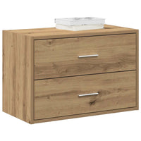 Kasten Met 2 Lades 60X31X40 Cm Bewerkt Hout