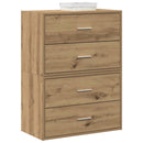 Kasten Met 2 Lades 60X31X40 Cm Bewerkt Hout