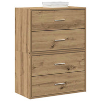 Kasten Met 2 Lades 60X31X40 Cm Bewerkt Hout