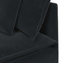 Modulaire Bank Met Voetenbank En Kussens Fluweel