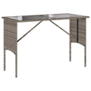3-Delige Tuinset Met Kussens Poly Rattan