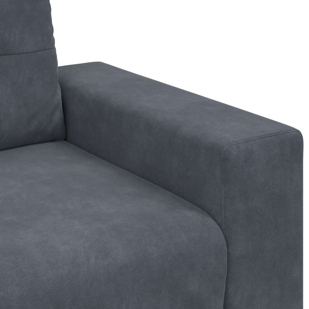Bankstel 3 Pcs 221 X 80 X 80 Cm Fluweel