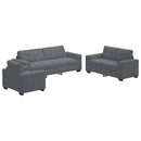 Bankstel 3 Pcs 221 X 80 X 80 Cm Fluweel