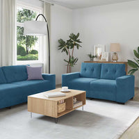Bankstel 3 Pcs 221 X 80 X 80 Cm Fluweel