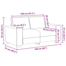 3-Delige Loungeset Met Kussens Stof Wolk Grijs