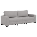 3-Delige Loungeset Met Kussens Stof Wolk Grijs