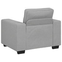 3-Delige Loungeset Met Kussens Stof Wolk Grijs