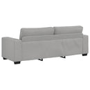 3-Delige Loungeset Met Kussens Stof Wolk Grijs