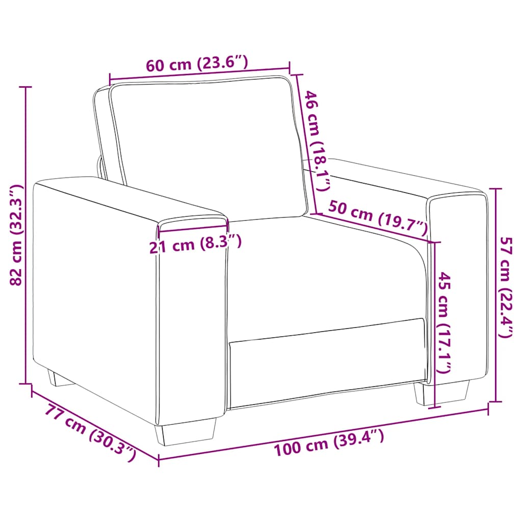 3-Delige Loungeset Met Kussens Stof Wolk Grijs
