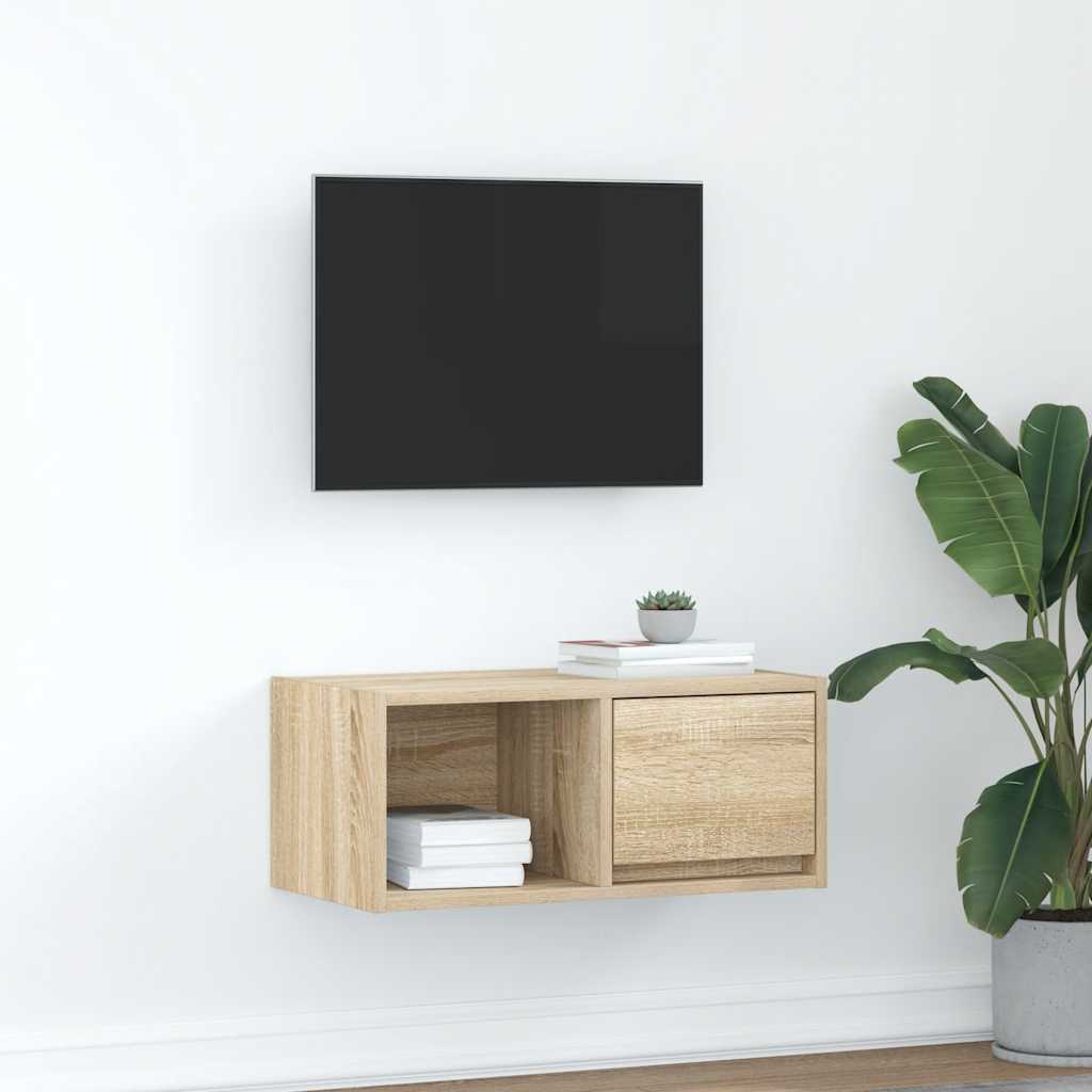 Tv-Kasten 80X31X25,5 Cm Spaanplaat Kleurig
