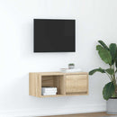 Tv-Kasten 80X31X25,5 Cm Spaanplaat Kleurig