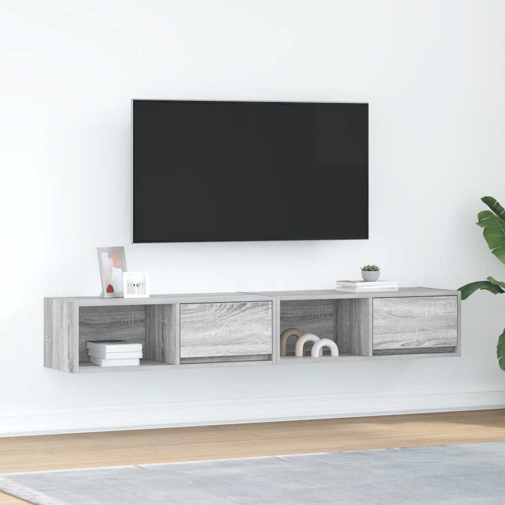 Tv-Kasten 80X31X25,5 Cm Spaanplaat Kleurig