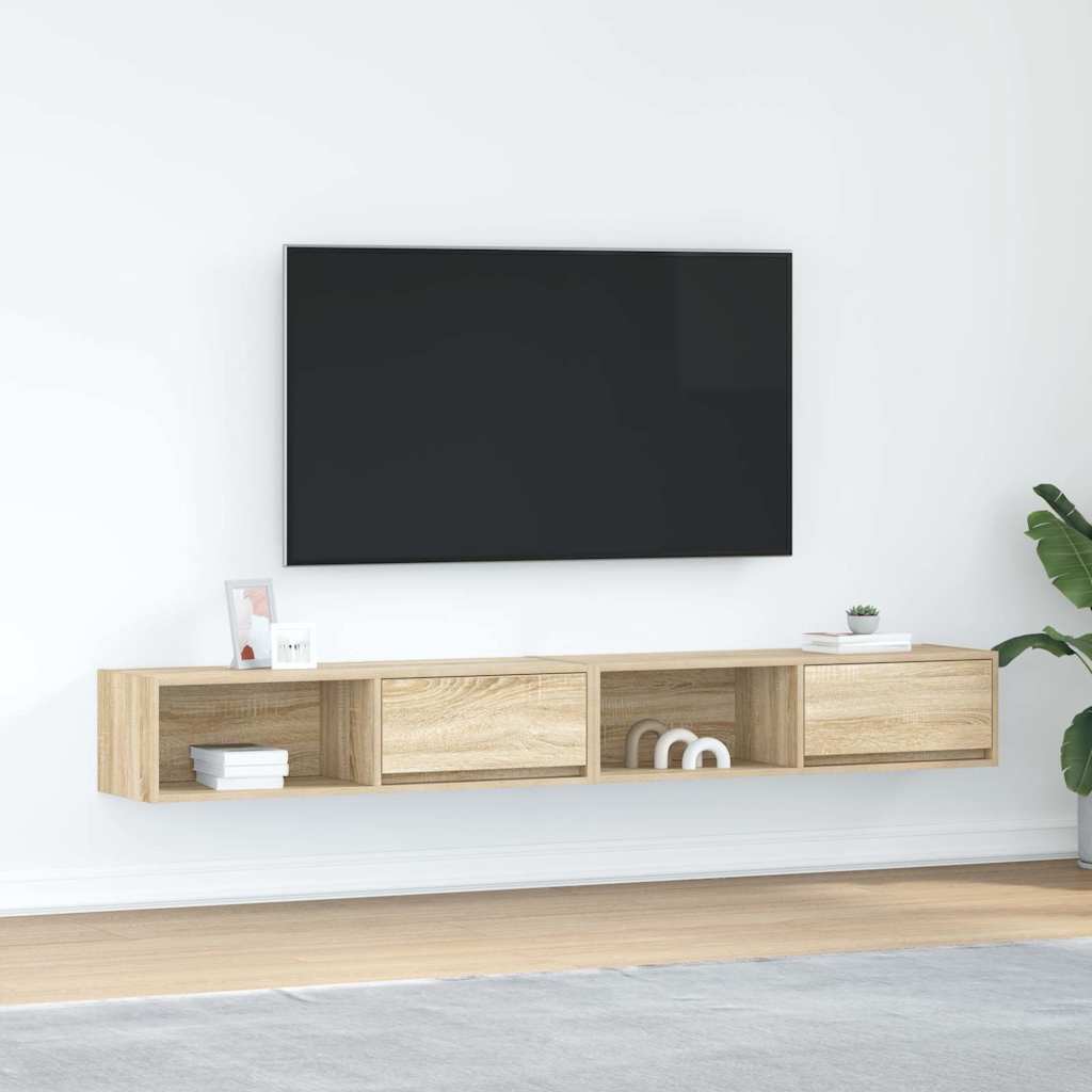 Tv-Kasten 80X31X25,5 Cm Spaanplaat Kleurig