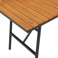 Eettafel Bruin 110 X 55 X 61,5 Cm Massief Acaciahout