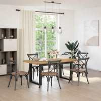 Eettafel Noain E Poten 180X90X75 Cm Massief Grenenhout Naturel