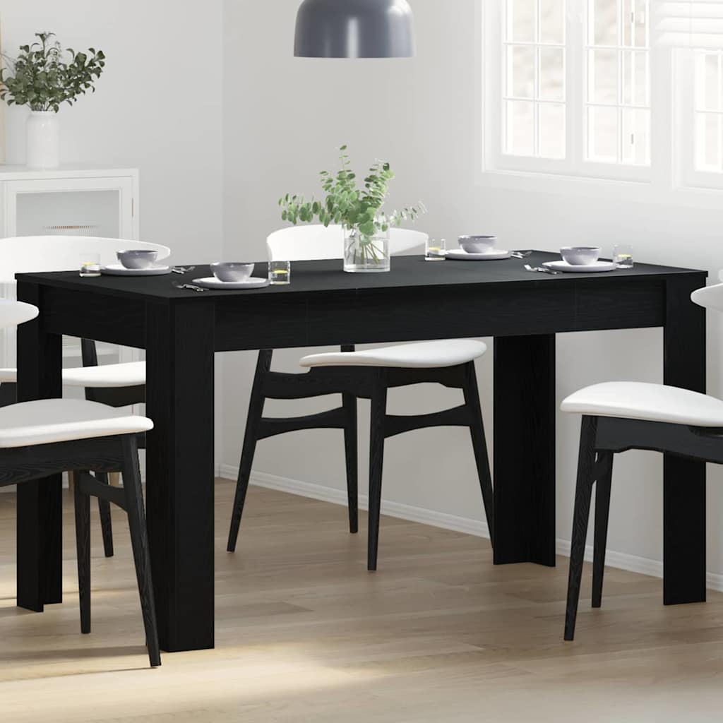Eettafel 140X74,5X76 Cm Bewerkt Hout