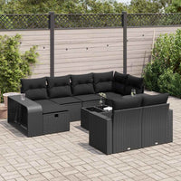 1 Tuinset Met Kussens Poly Rattan