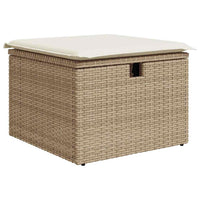 1 Tuinset Met Kussens Poly Rattan