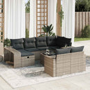1 Tuinset Met Kussens Poly Rattan