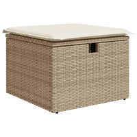 1 Tuinset Met Kussens Poly Rattan